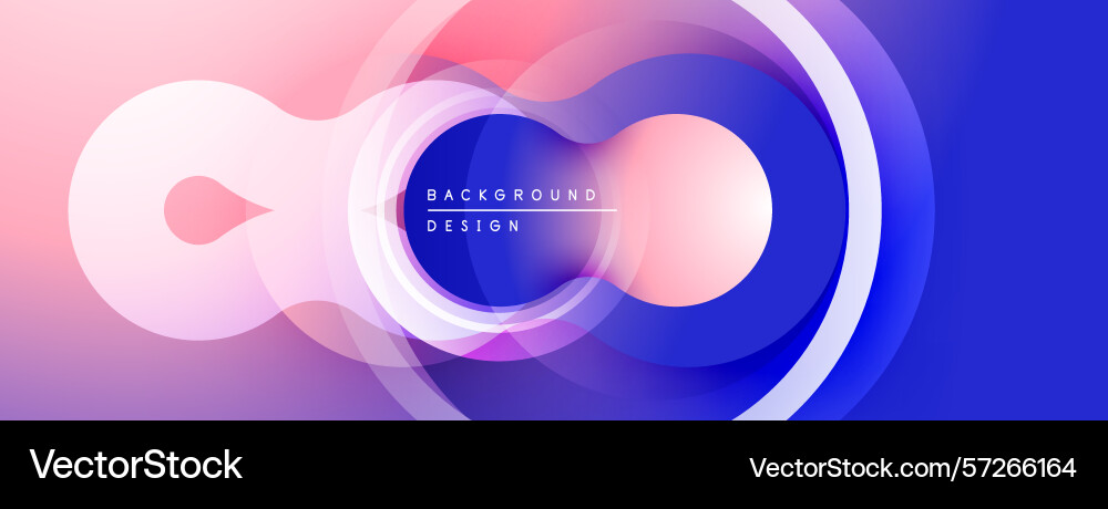 Abstract design features overlapping circles pink Abstract design features overlapping circles pink vector image
