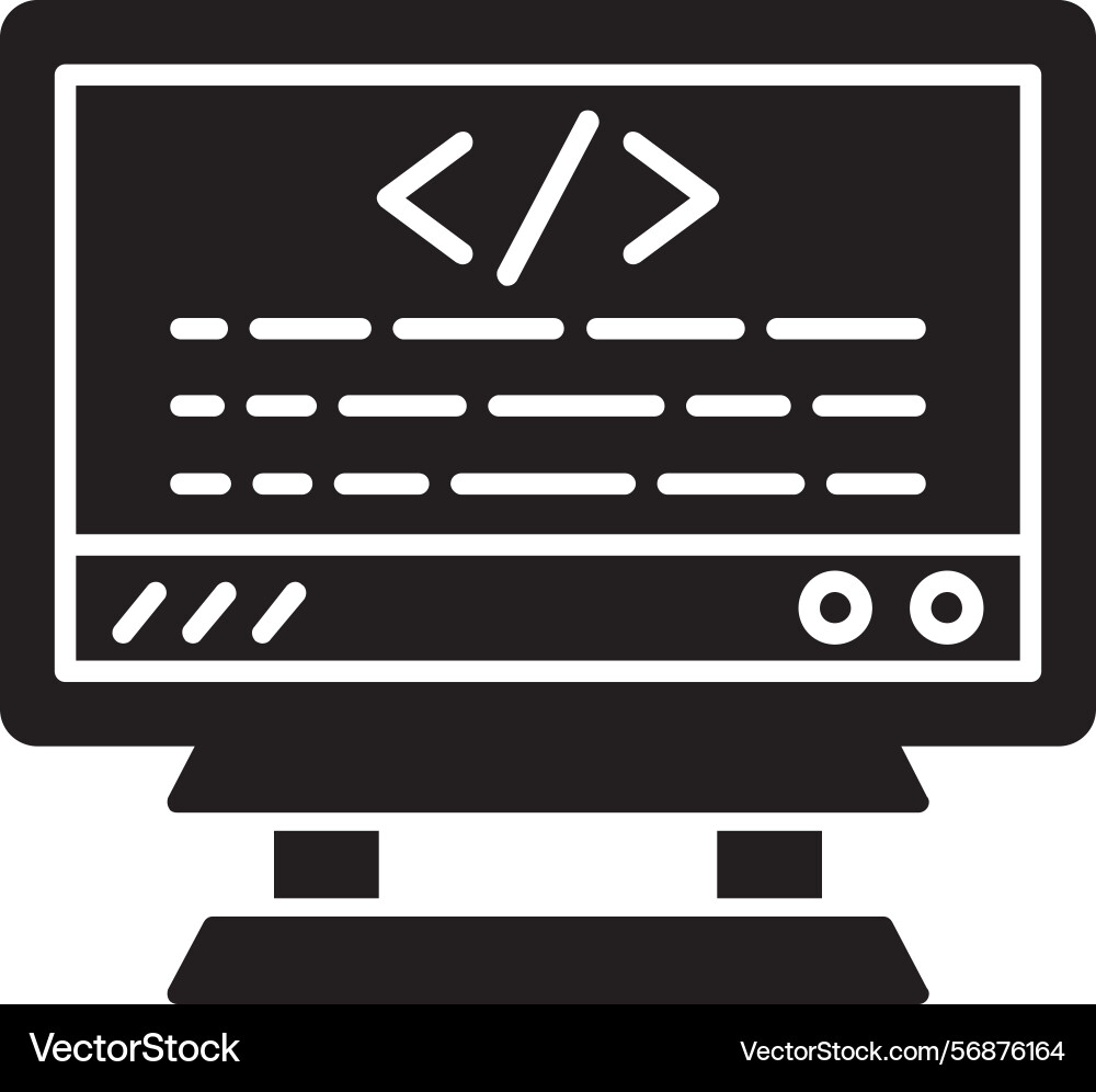 Coding icon vector image