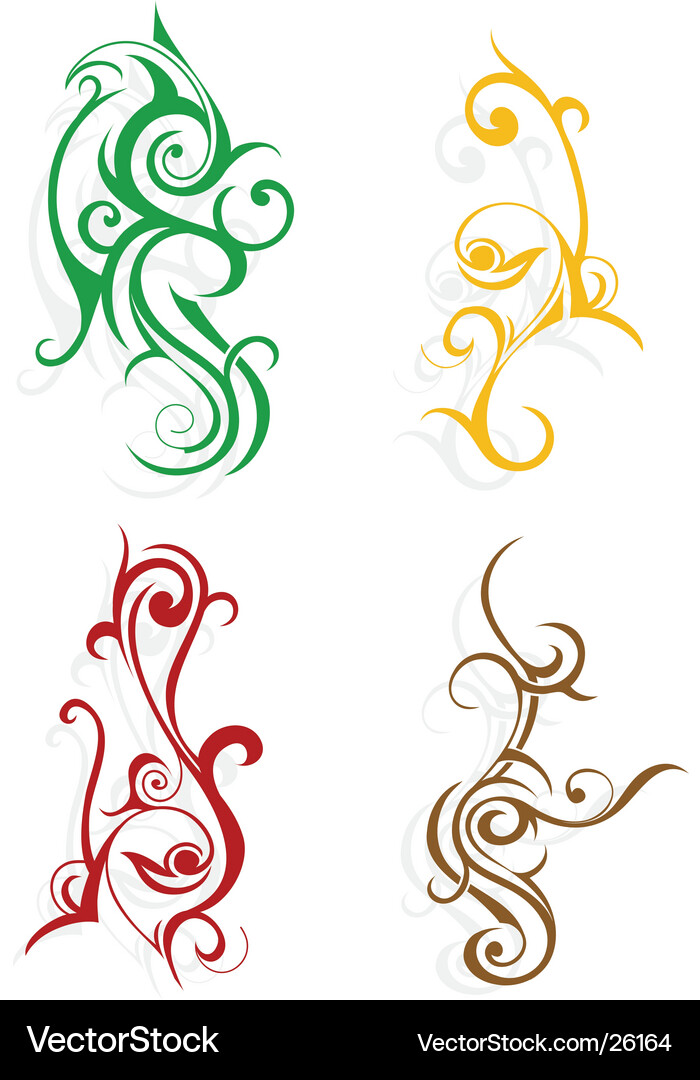 Intricia Swirl Emblem Vektorbild