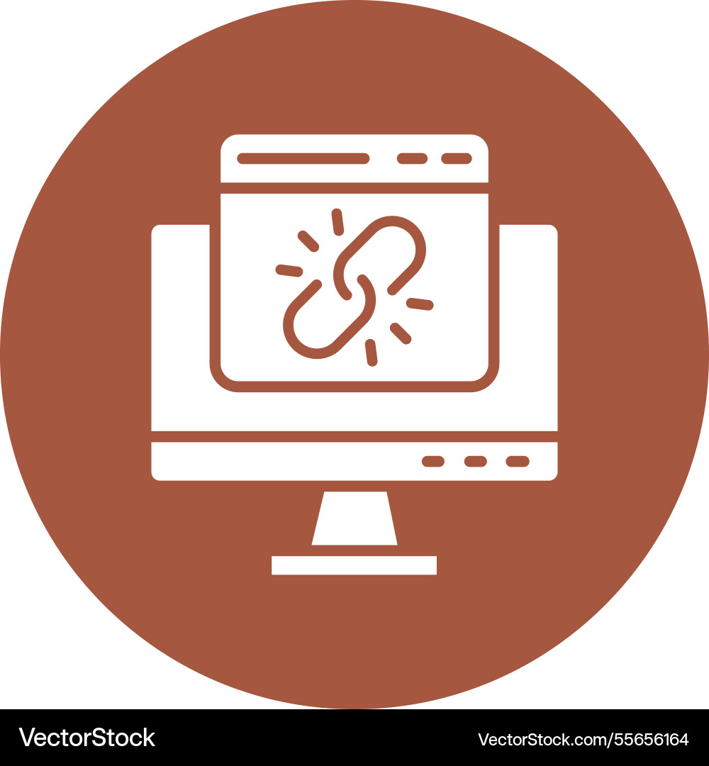 Web link icon design vector image