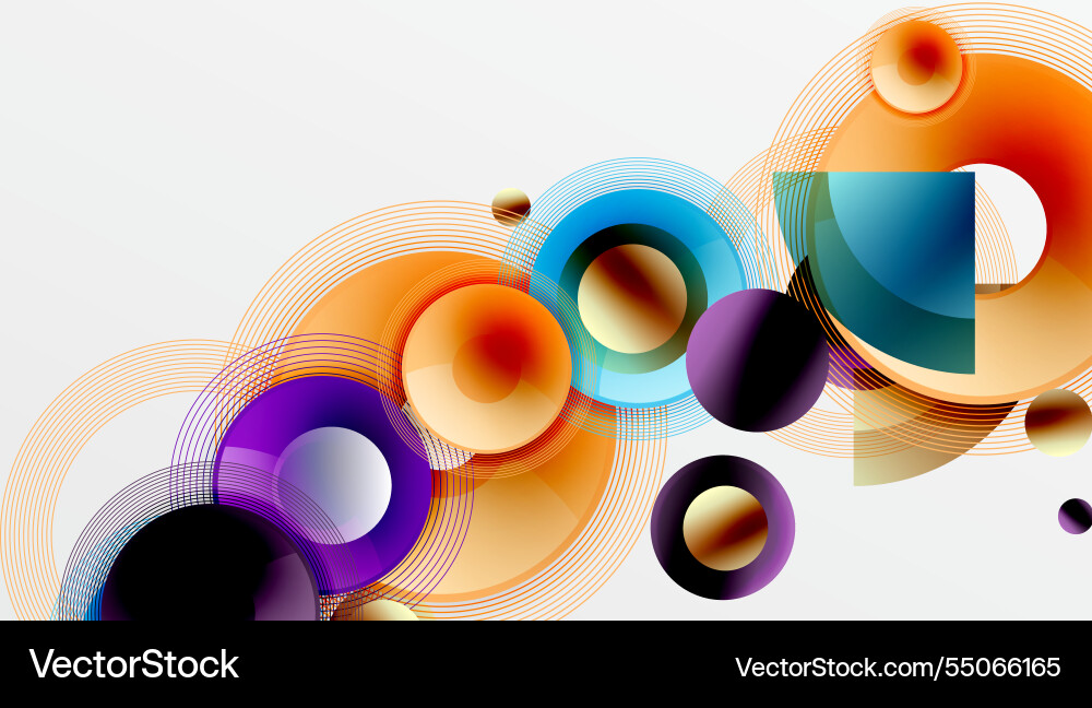 Abstract composition of overlapping circles Abstract composition of overlapping circles Vector Image