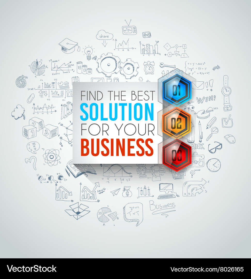 Clean infographic layout template for data Vector Image