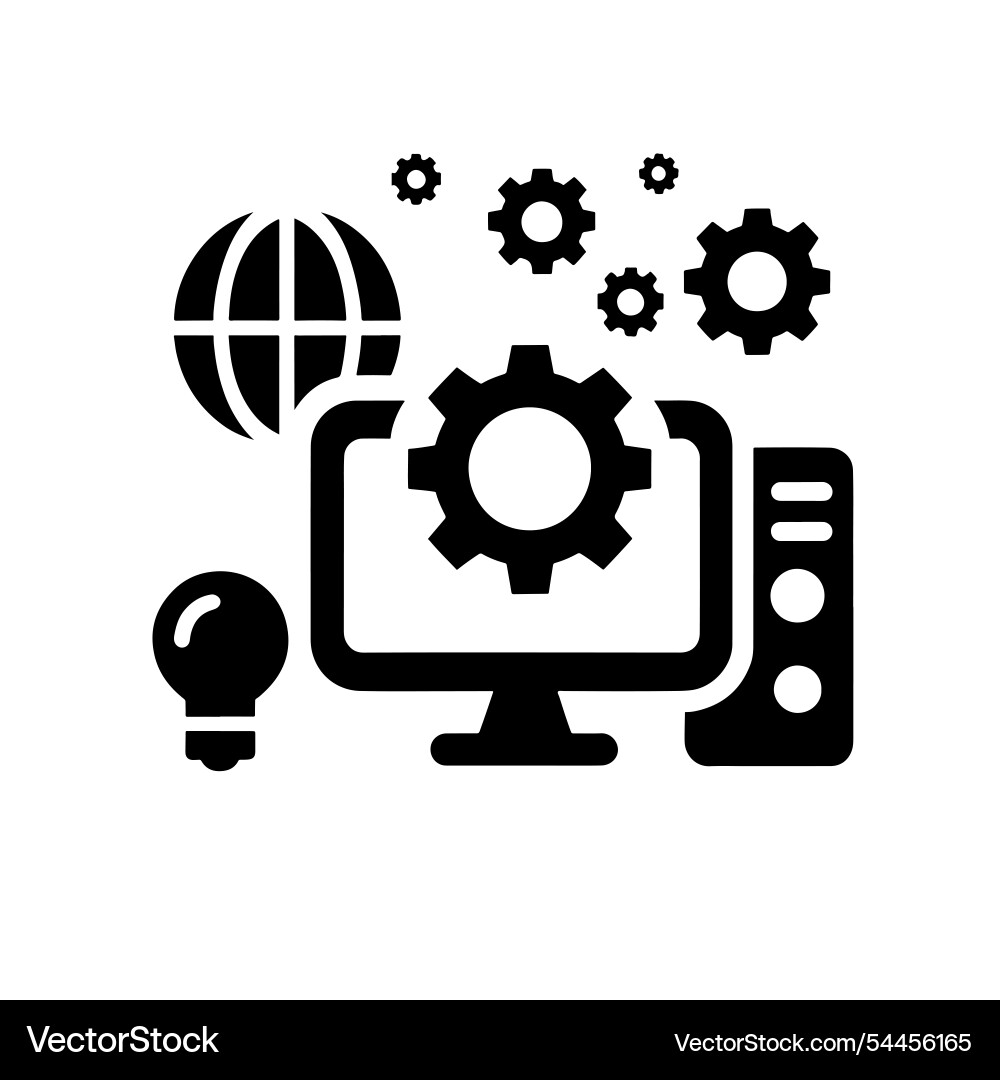 Global computer network idea Global computer network idea Vector Image