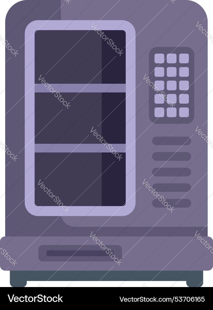 Modern safe box with empty shelves for secure Modern safe box with empty shelves for secure vector image