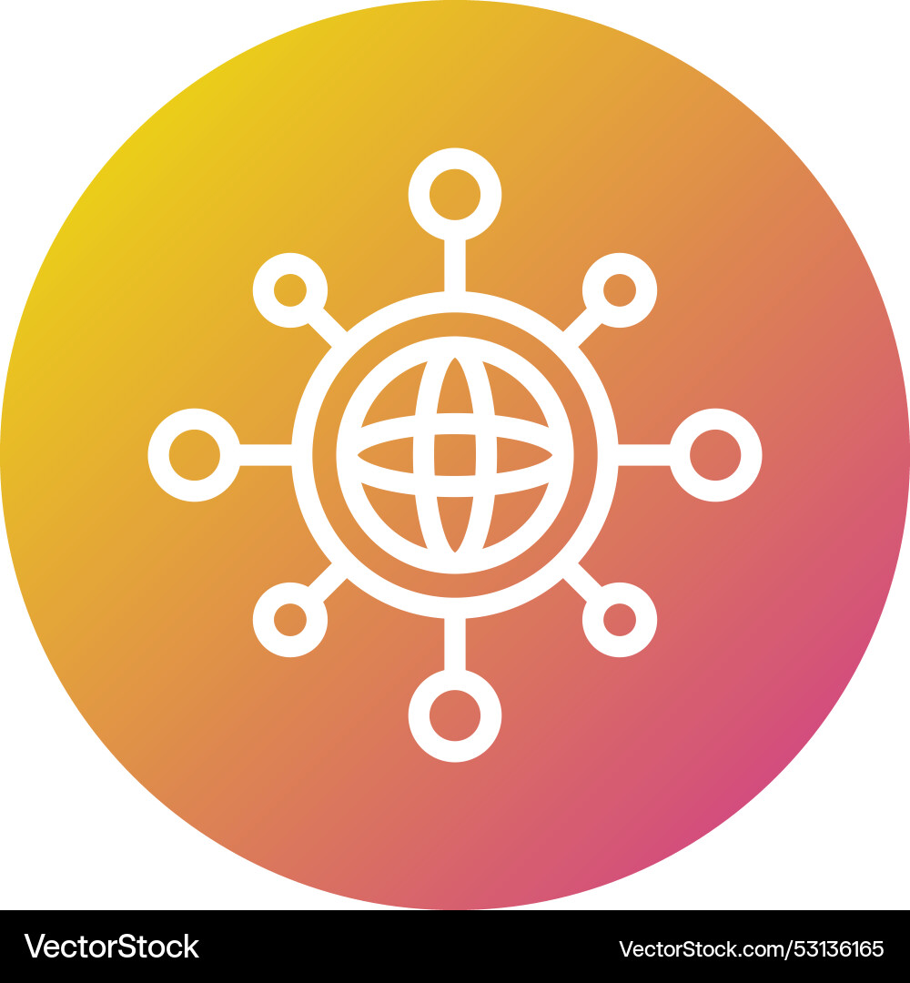 Networking icon design Royalty Free Vector Image