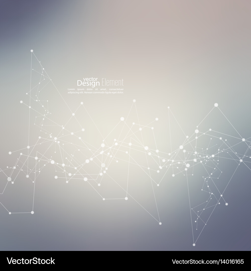 Particle Network Abstract Background vector image