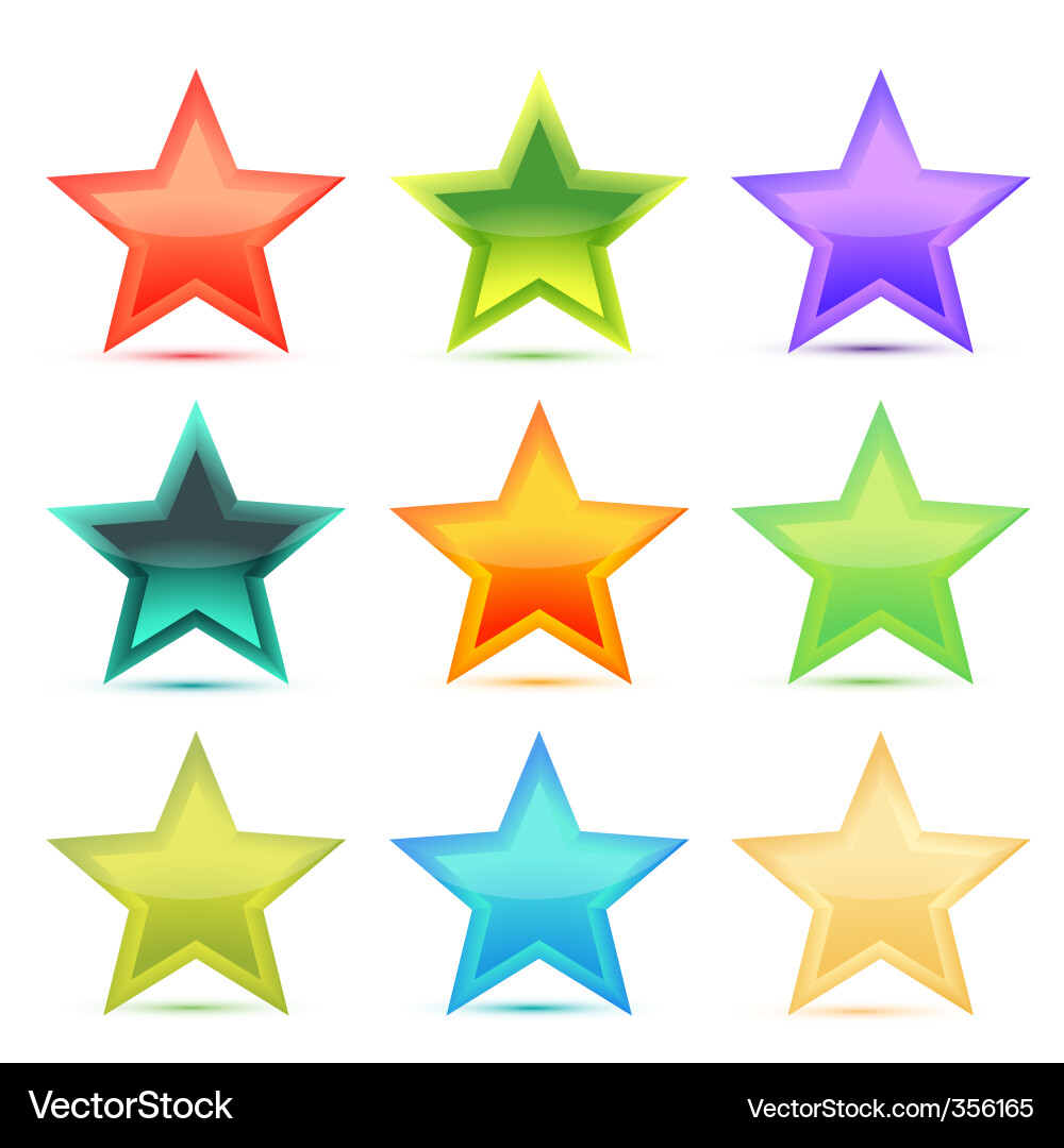 Vibrant Star Burst Vector Image