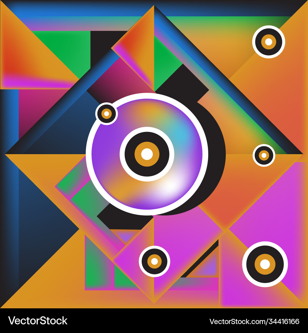 Abstract modern triangles background pattern vector image