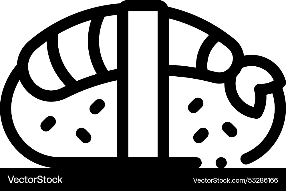 Ebi icon thin linear style design isolated Ebi icon thin linear style design isolated vector image