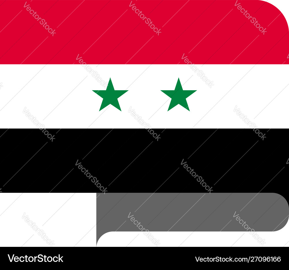 Flag horizontal shape pointer for world map vector image