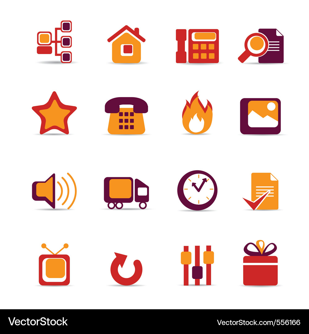 Web icons Vector Image