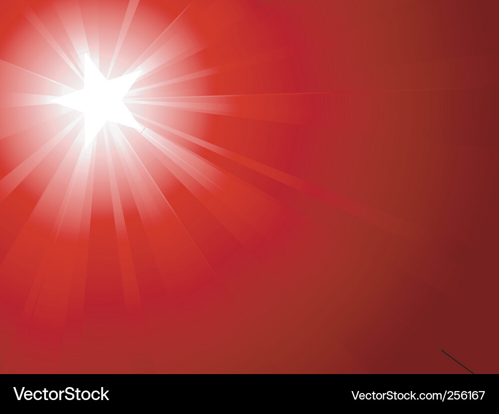 Dynamic Red Light Burst Vector Image