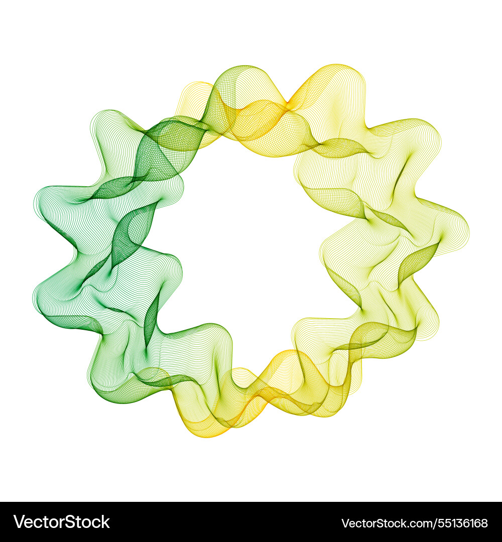Abstract wave pattern color round Abstract wave pattern color round vector image