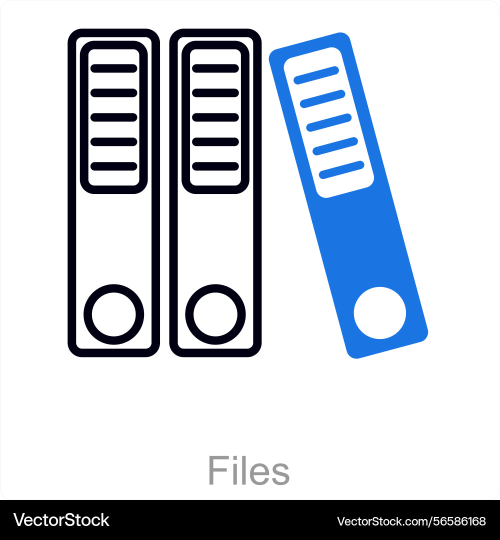 Files icon concept vector image