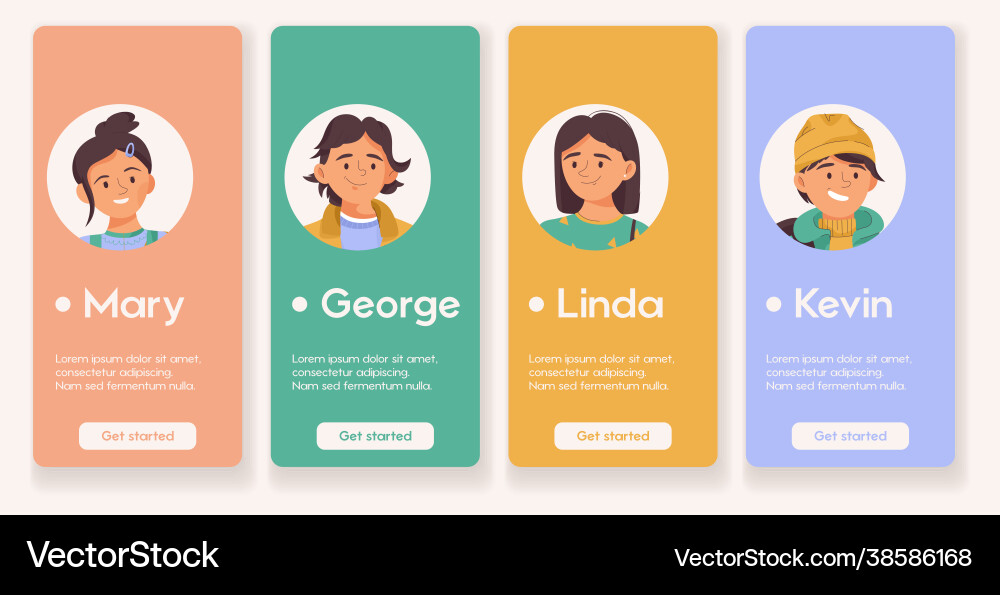 Template design for mobile app page Template design for mobile app page vector image