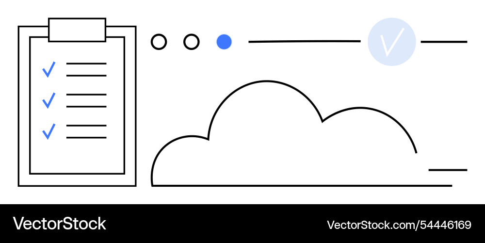 Cloud computing integration with task management Cloud computing integration with task management vector image