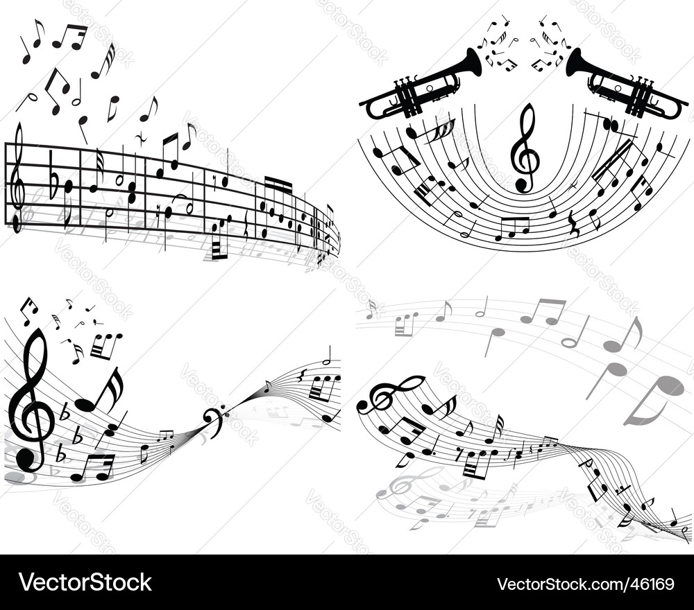 Musical Notation Collection vector image