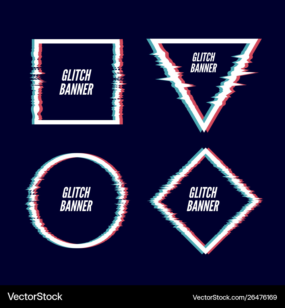 Set simple geometric square form frames Set simple geometric square form frames vector image