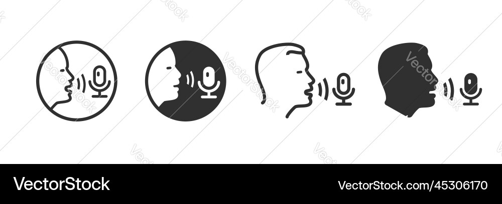 Audio-Sprache über die Aufnahme von Icon oder Person Mann Audio-Sprache über die Aufnahme von Icon oder Person Mann vektorbild
