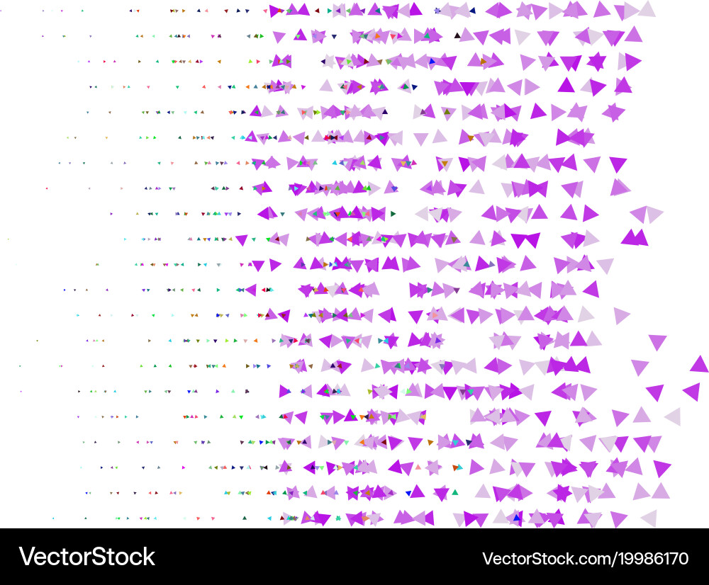 Colored abstract overlapping triangles pattern Vector Image