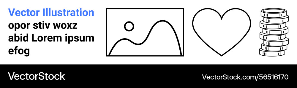 Minimalist representation of image icon heart Minimalist representation of image icon heart vector image