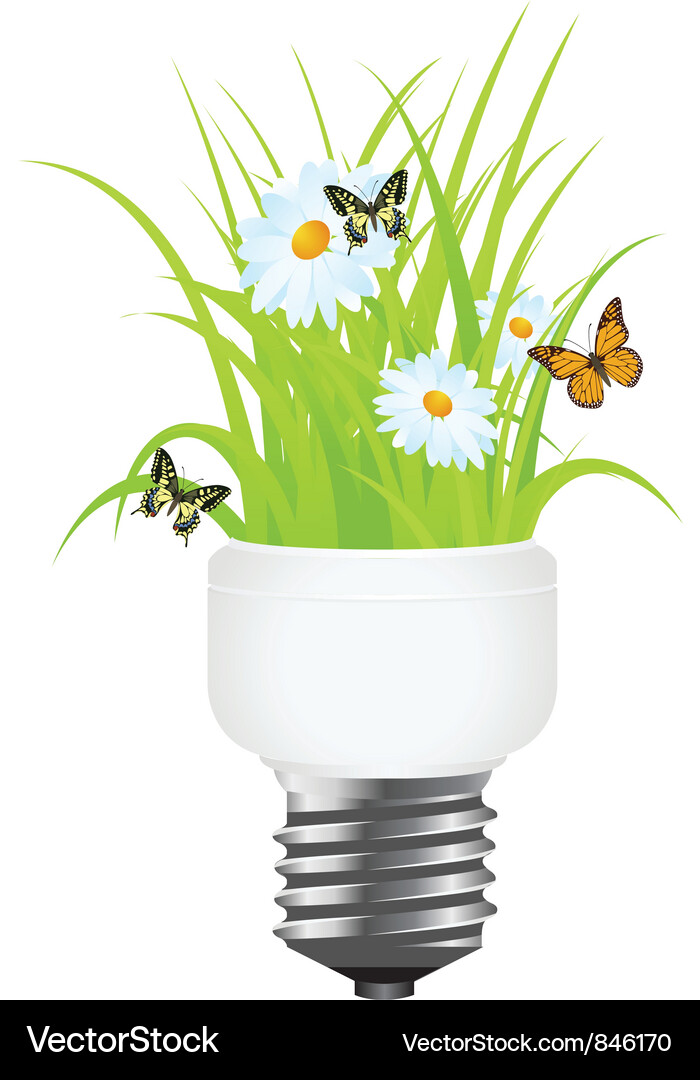 Power saving grass Vector Image