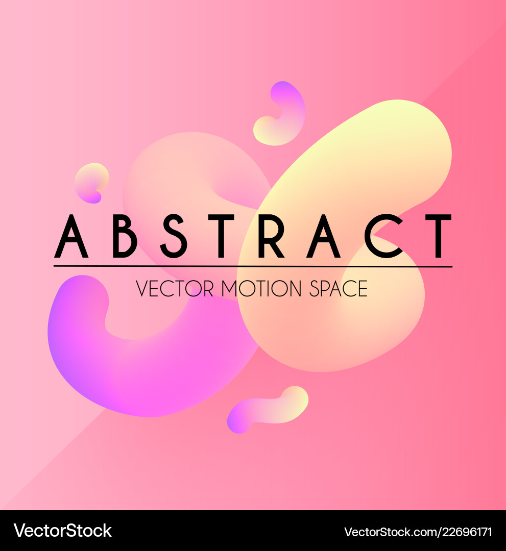 3d gradient design colorful abstract composition Vector Image