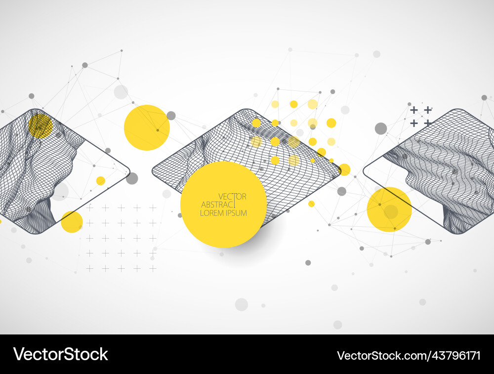 Abstract Wireframe Background vector image