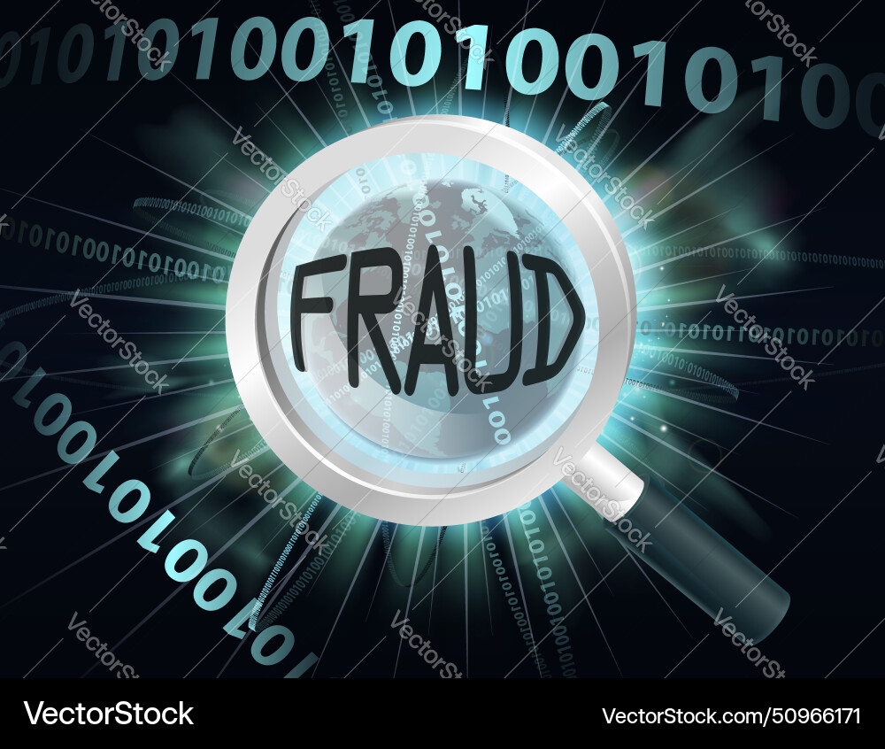 Internet fraud concept Internet fraud concept vector image