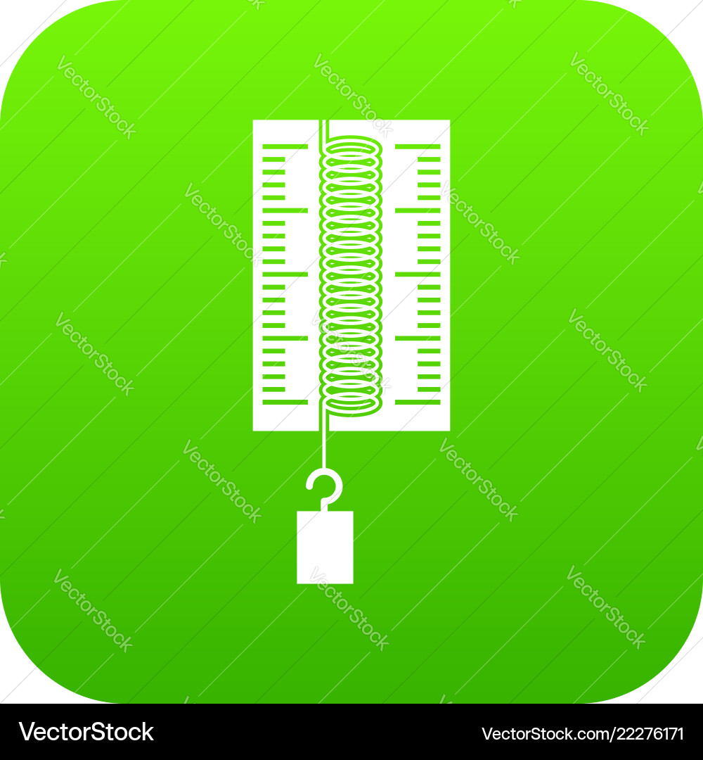 Physics dynamometer for laboratory work icon Physics dynamometer for laboratory work icon Vector Image