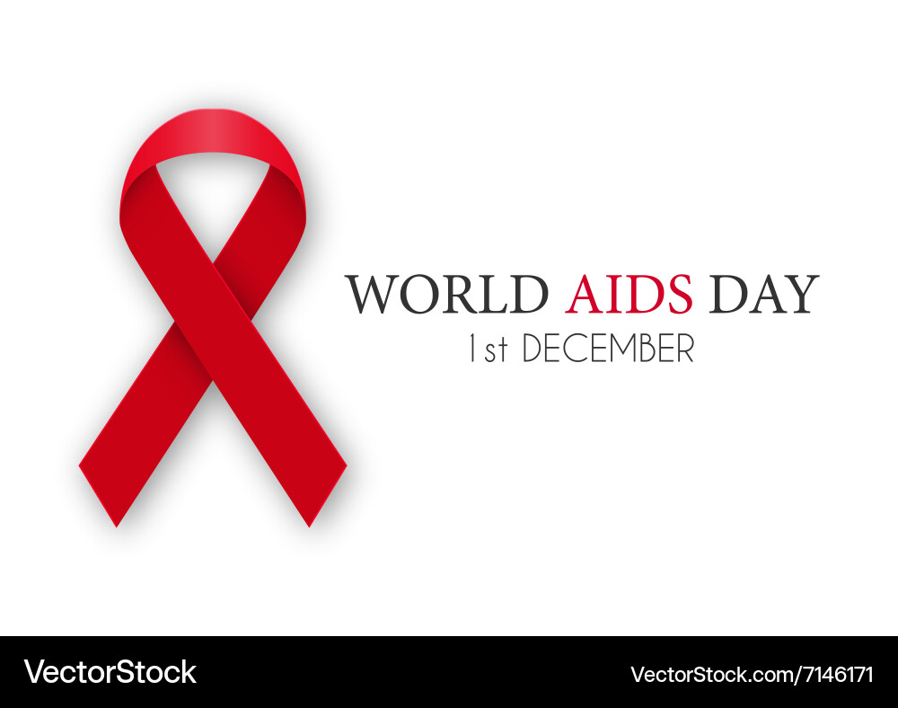 World aids day vector image
