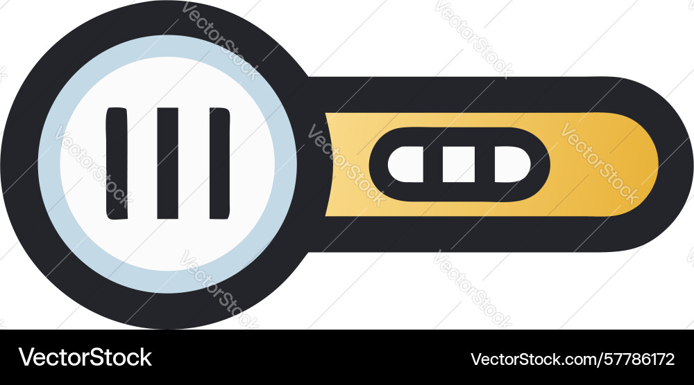 Data analysis magnifying glass with information Vector Image