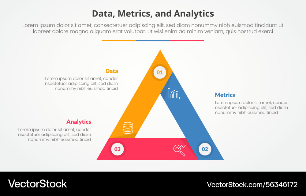 Data metrics and analytics infographic concept Data metrics and analytics infographic concept Vector Image
