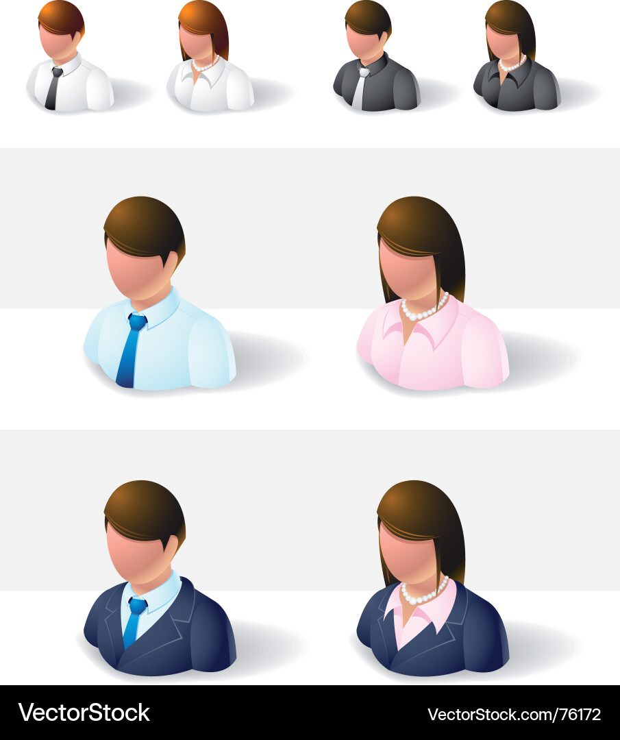 Geschäftsfrau Icon Vektorbild