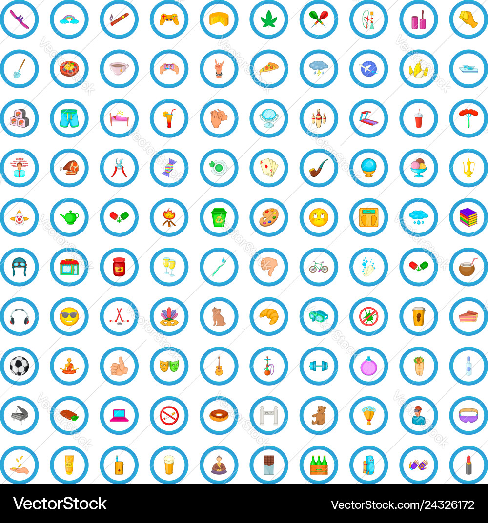 Habit Icons - Addiction & Wellness Vector Image