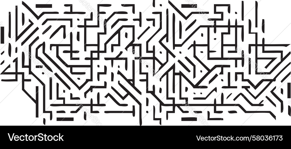 Complex Line Network Data Flow Vector Image