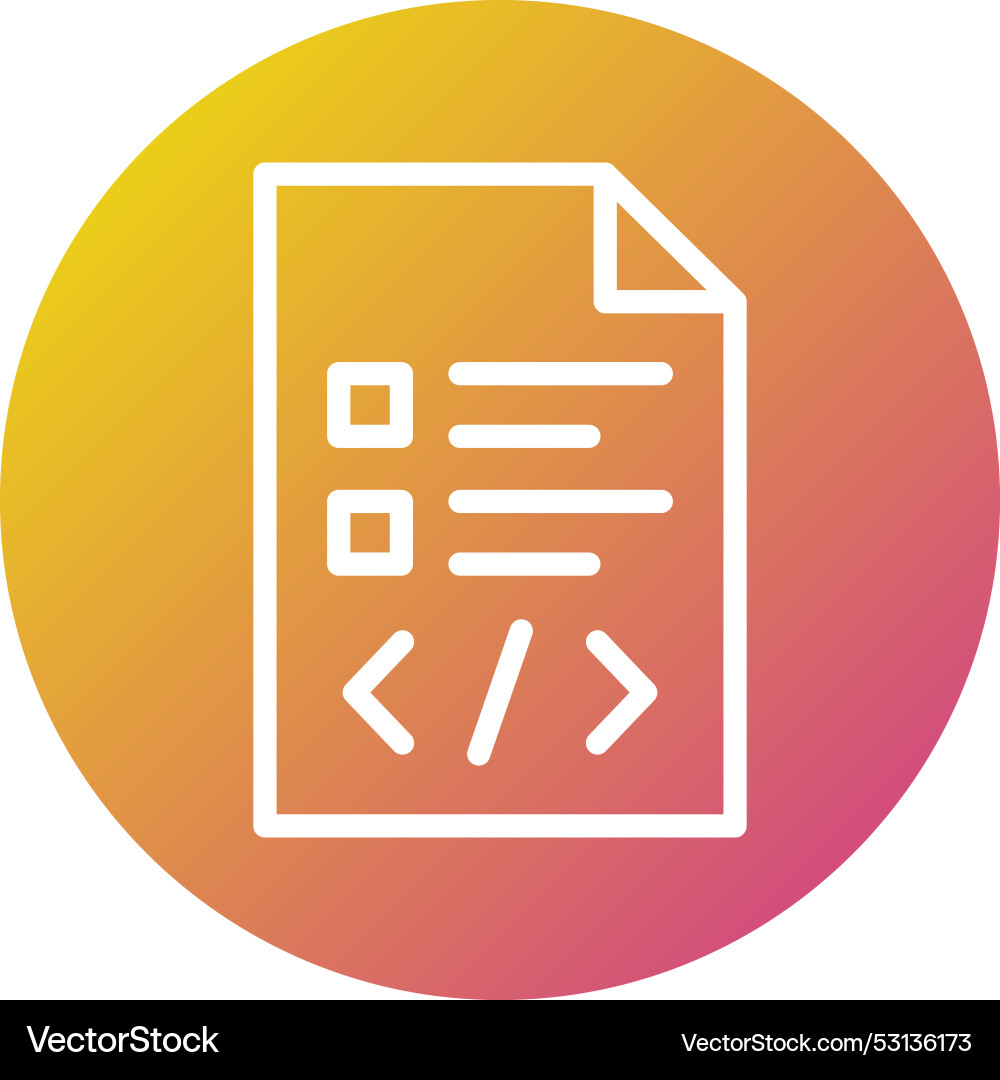 Script icon design Vector Image