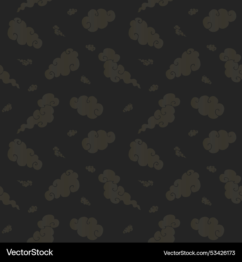 Seamless pattern with chinese style clouds Vector Image