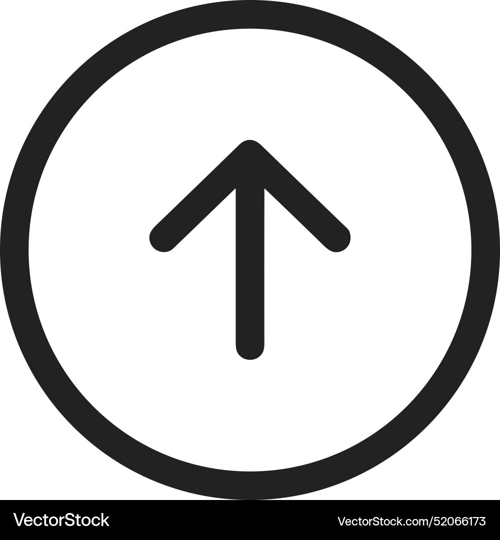Upload outline icon symbol image Vector Image