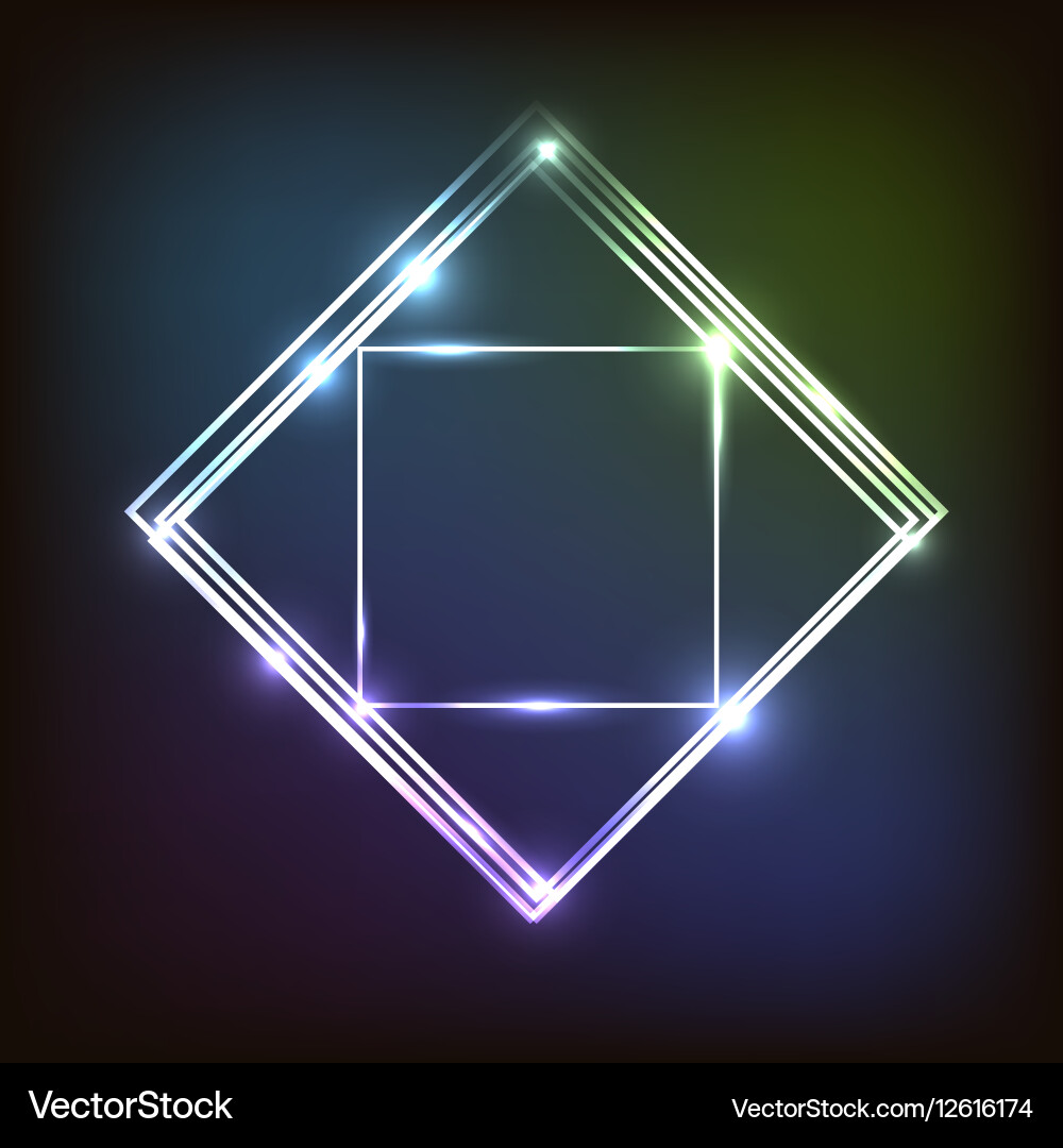 Abstract colorful background with squares vector image