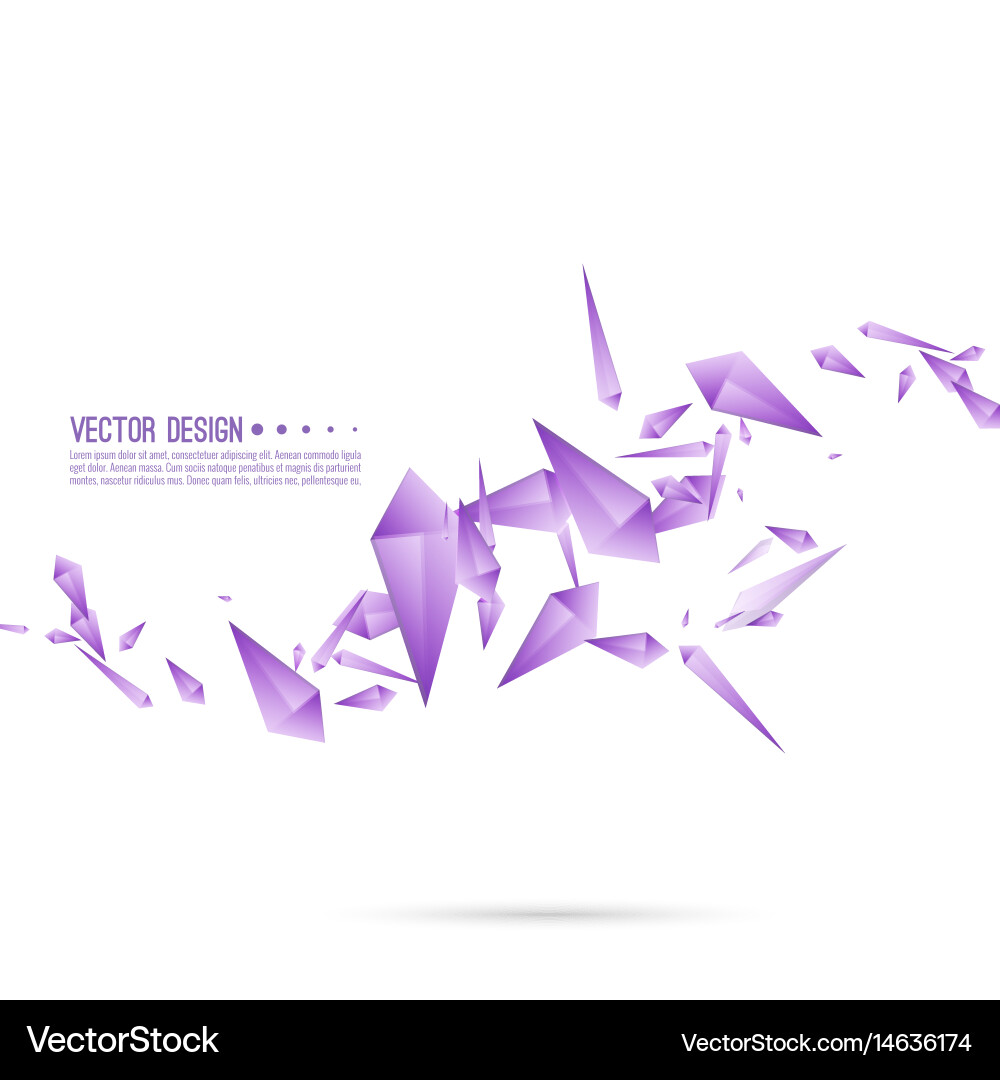 Dynamic Fragment Explosion vector image