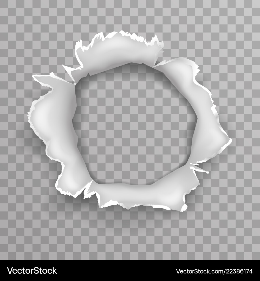 Explosion Hole - Ripped Metal Royalty Free Vector Image