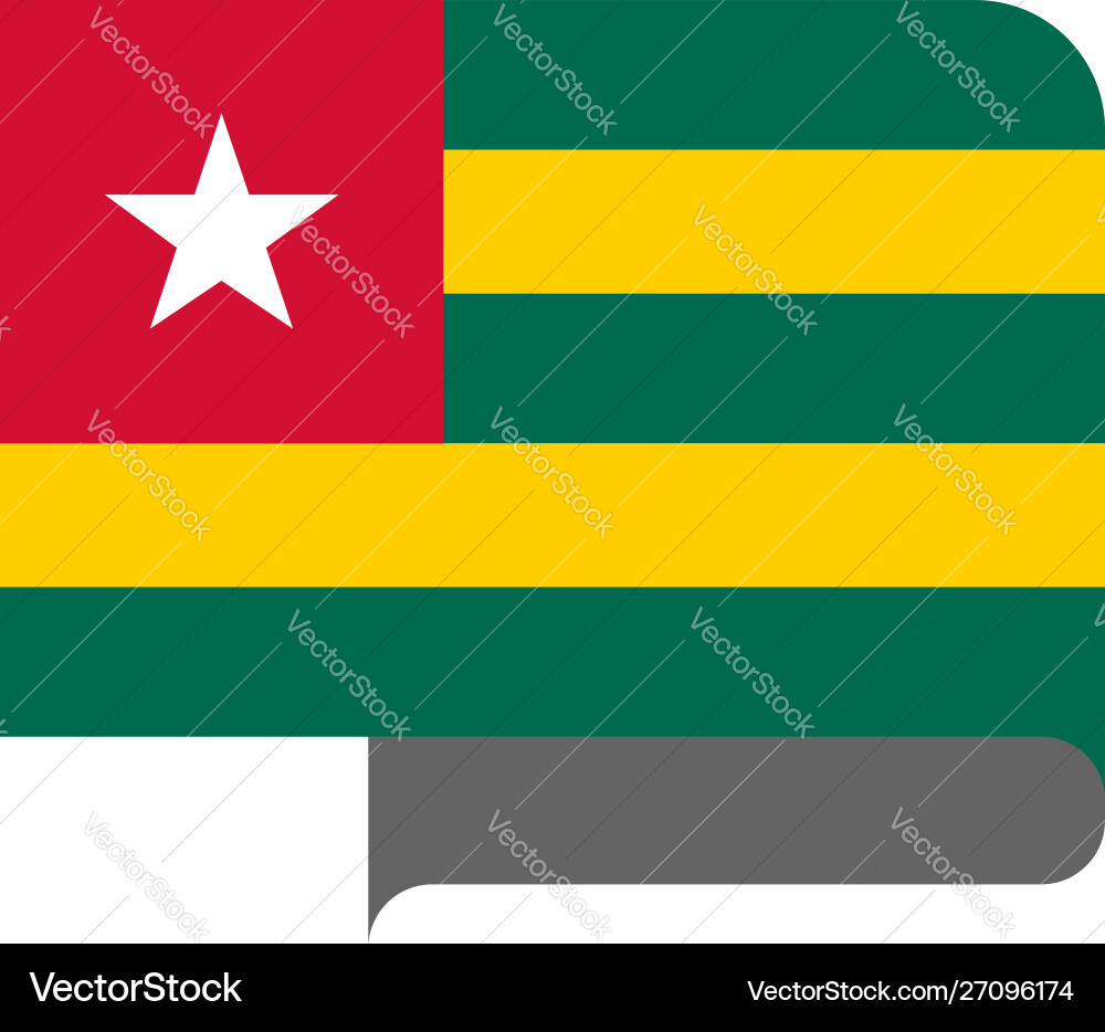 Flag horizontal shape pointer for world map Flag horizontal shape pointer for world map vector image