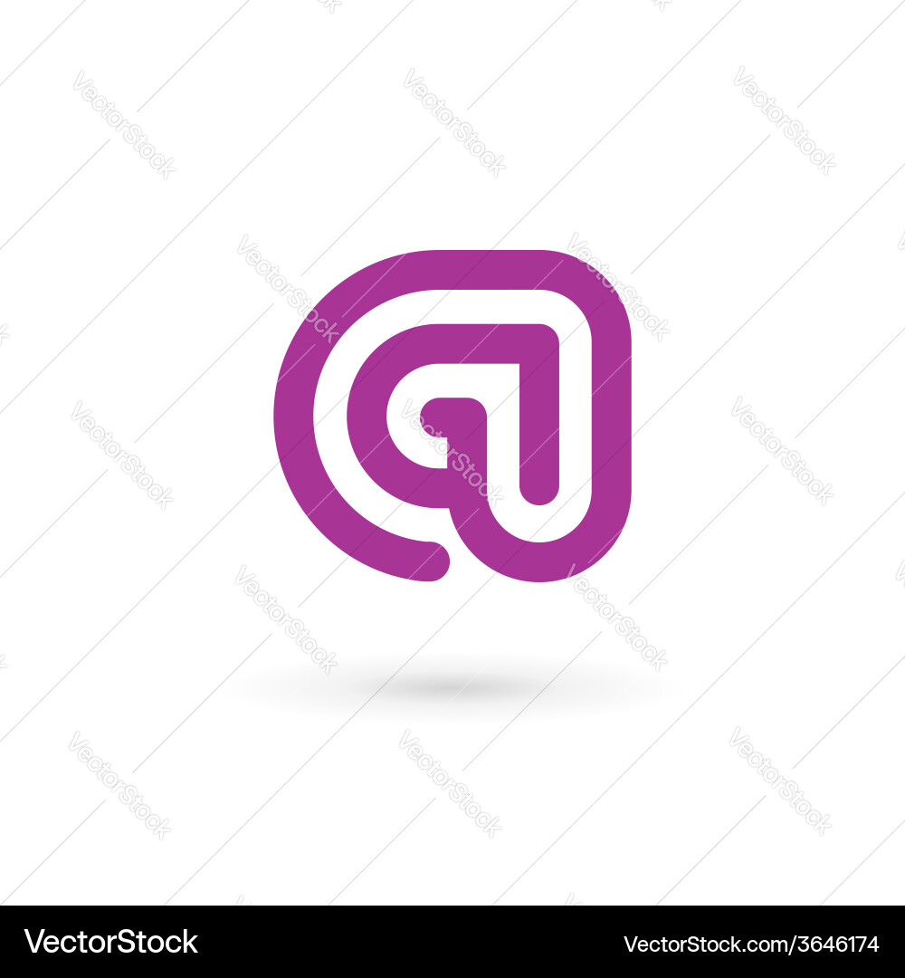 Letter a logo icon design template elements Vector Image