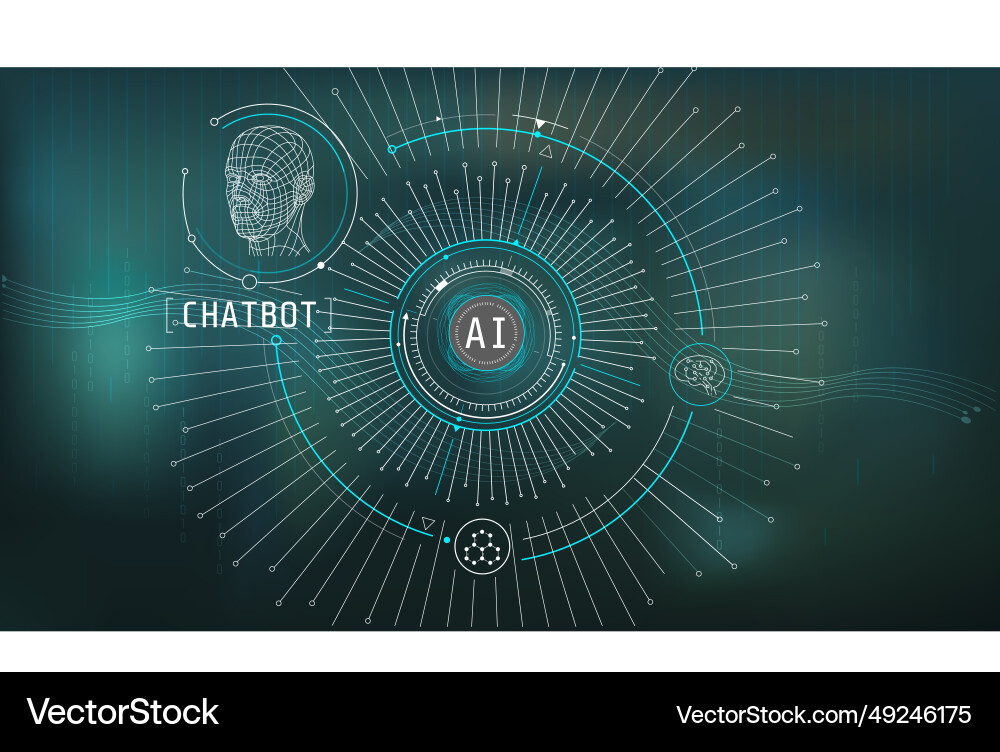 Abstract infographics with virtual interfaces Abstract infographics with virtual interfaces vector image