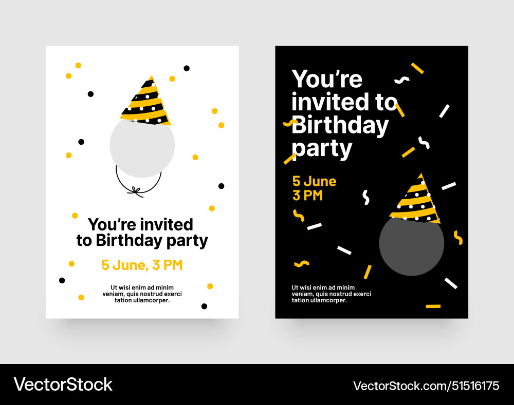 Layout template for events or business related Vector Image
