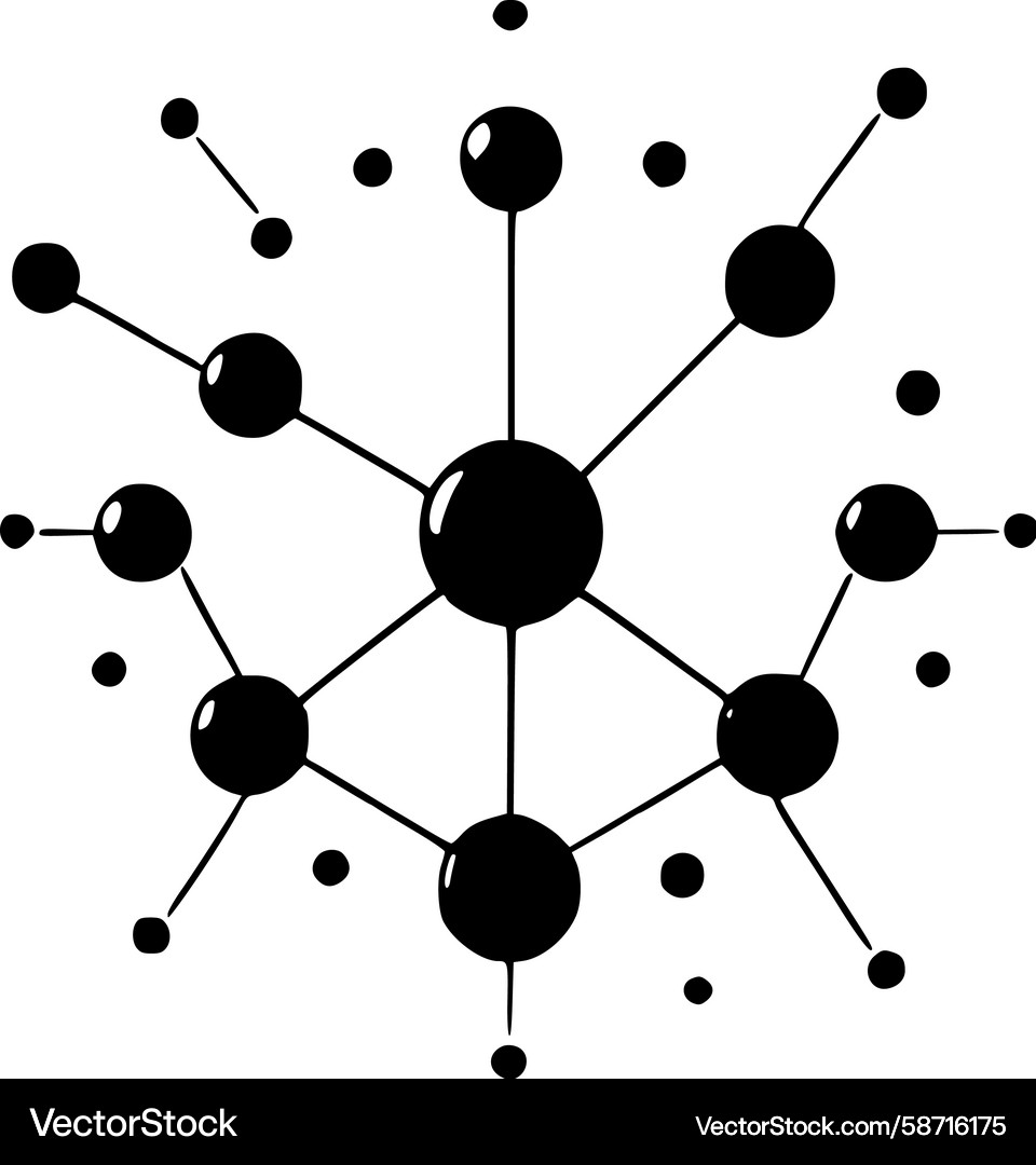 Network Nodes Icon Vector Image