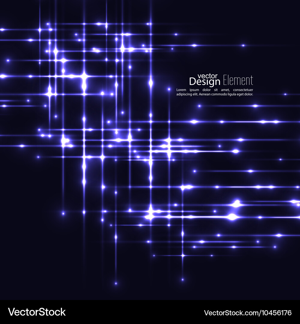 Abstract background with glowing rays Vector Image