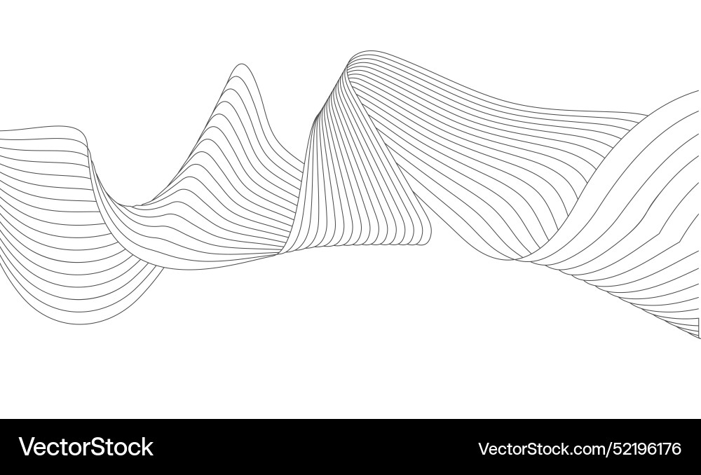 Abstract wave background the effect of dynamic Vector Image