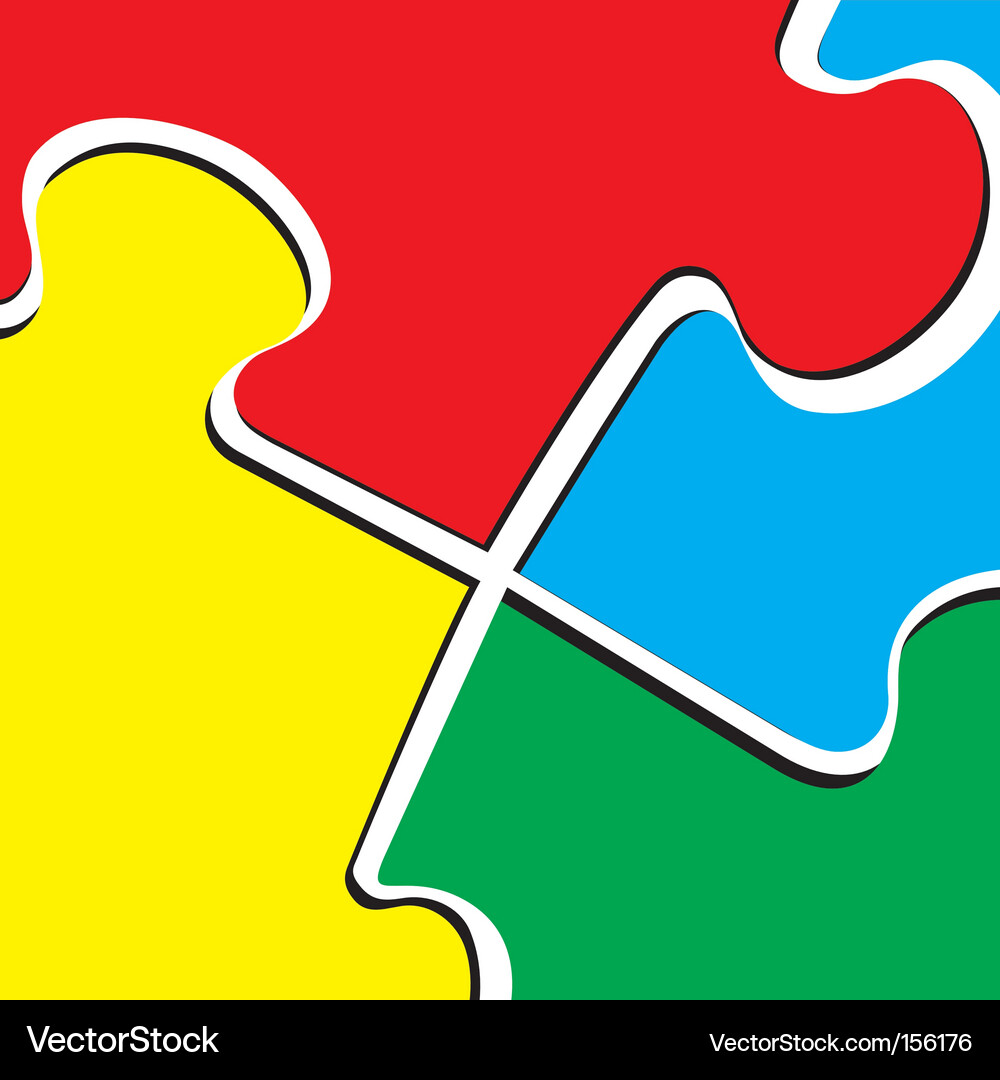 Jigsaw Puzzle Vector Image